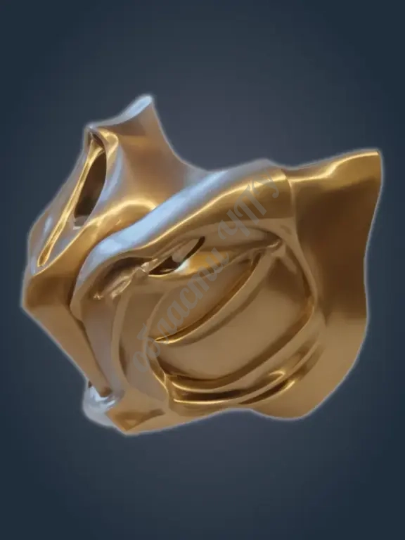 Заготовка 3D модель маска Scorpion Mortal Kombat